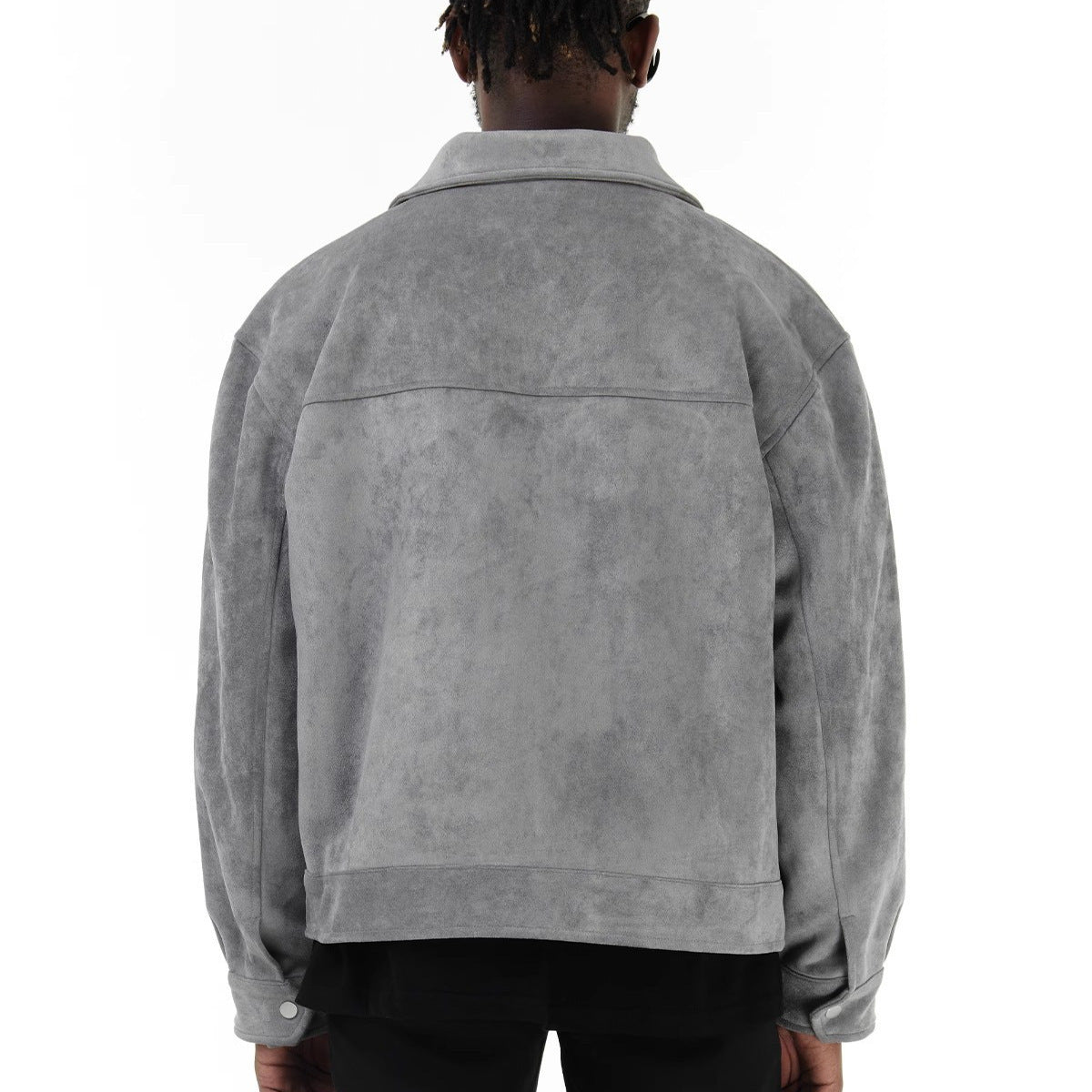 Herren Kunstlederjacke im modernen Look mit praktischen Taschen Aliams