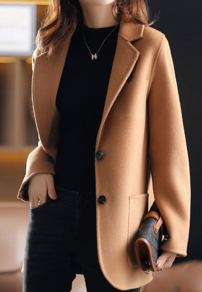 Doris – herbst- und winter-damenblazer aus verdicktem tweed