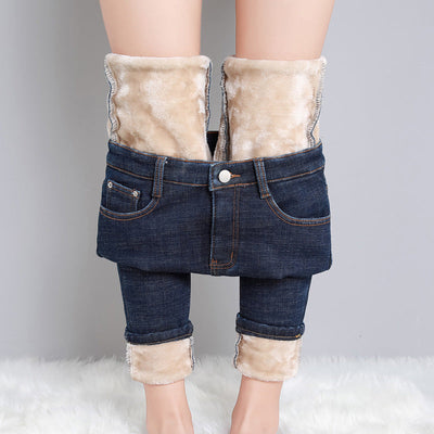 LINA JEANS MIT FLEECE-FUTTER