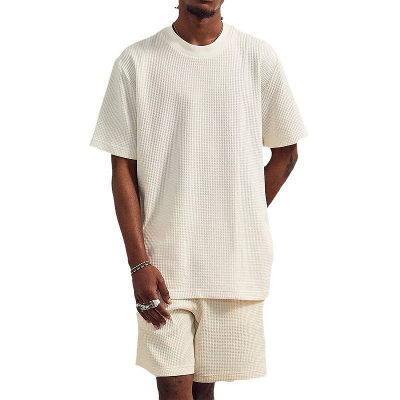 Herren lässiges Freizeitset mit atmungsaktivem Strukturstoff Aliams