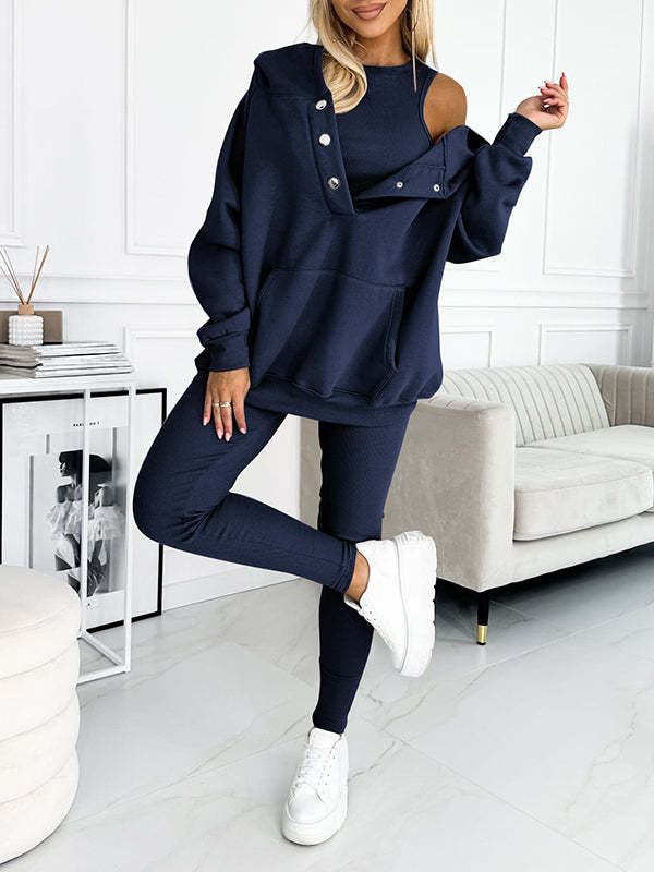 ULTIMATIVES SPORTLICH CASUAL DREITEILIGES SET