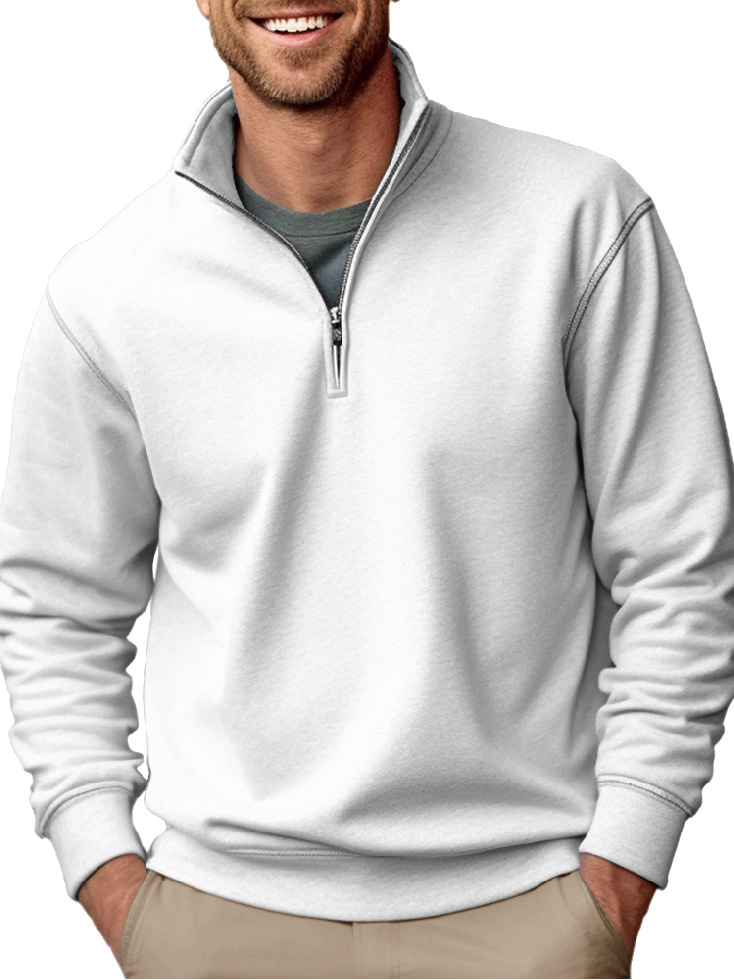 ROLAND™ | Reißverschluss-Pullover aus Baumwolle