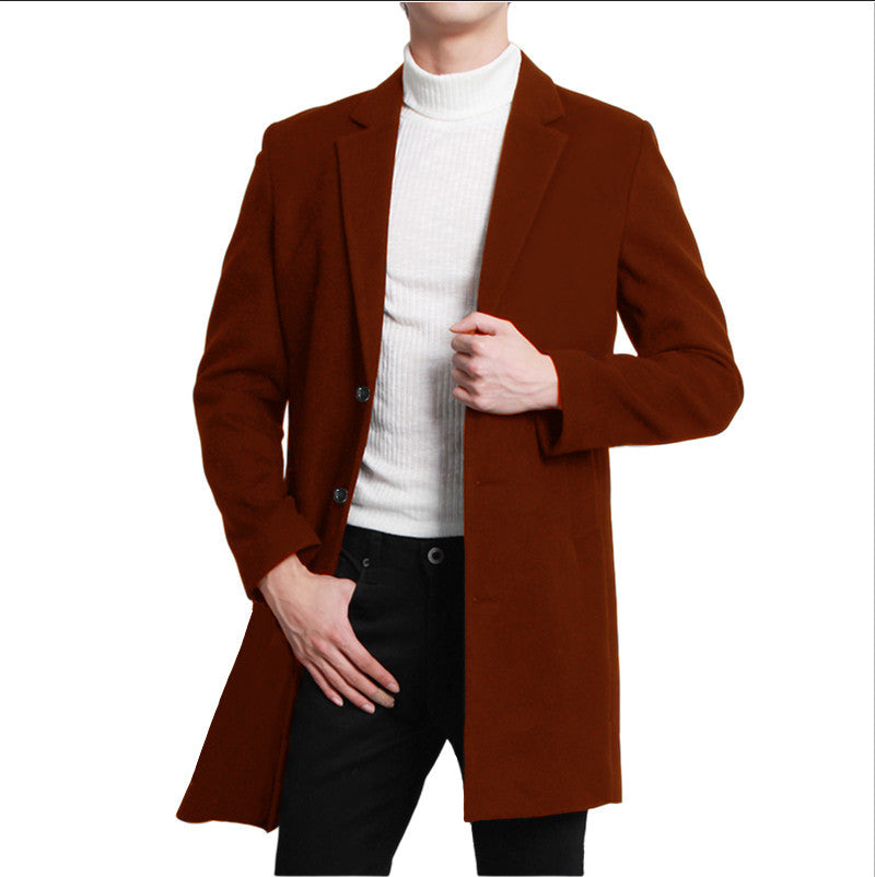 Herren eleganter Woolcoat mit modernem Schnitt Aliams