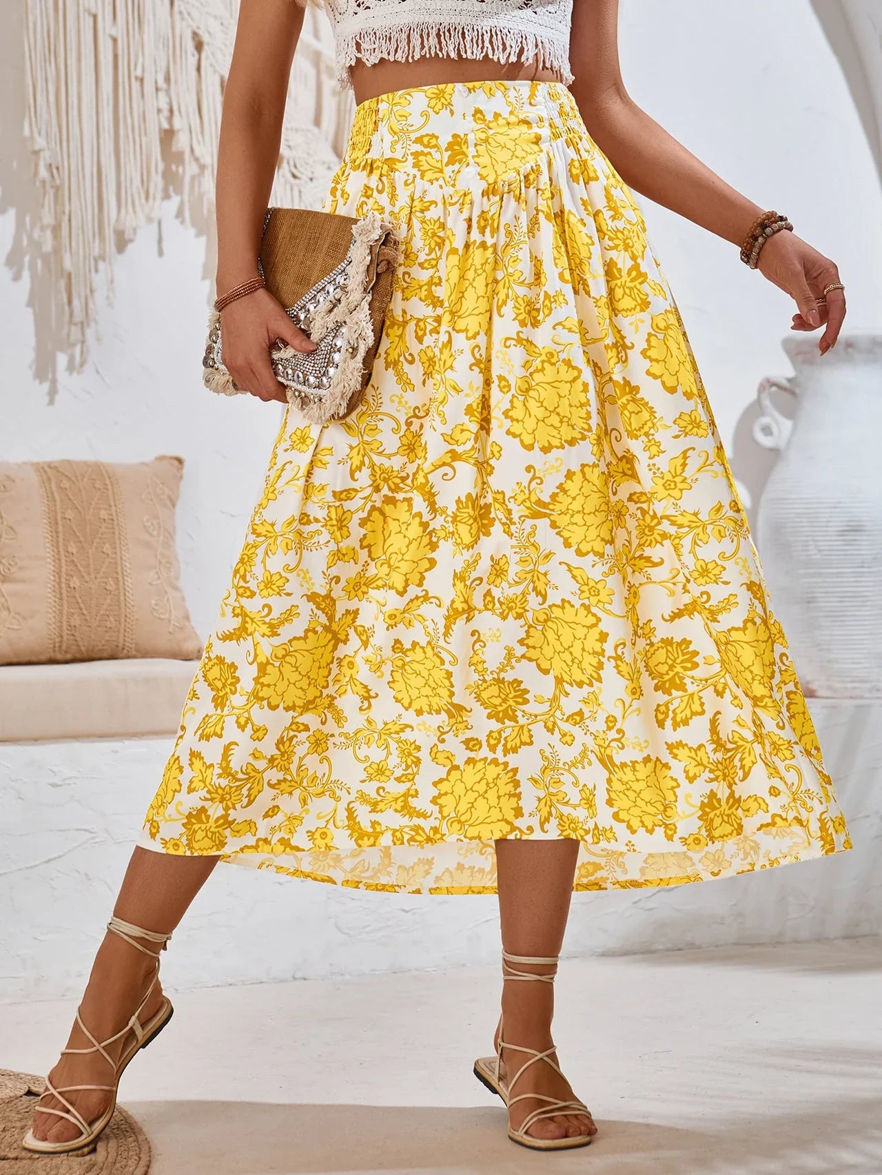 Saide – Sommerrock mit Blumenmuster