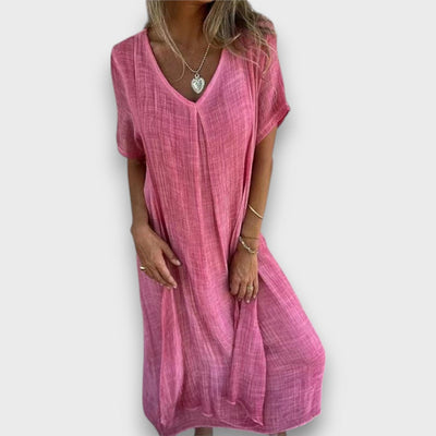 Tirelle – Luftiges Kleid mit V-Ausschnitt