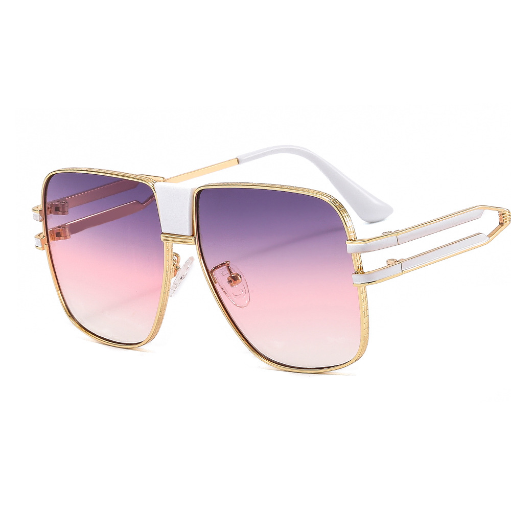 Quadratische Unisex Sonnenbrille mit Verlaufsgläsern