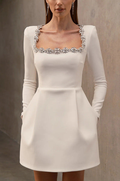 SAMT MIDI KLEID