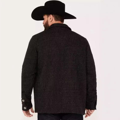 Herren strukturierte Utilityjacke mit praktischen Taschen Aliams