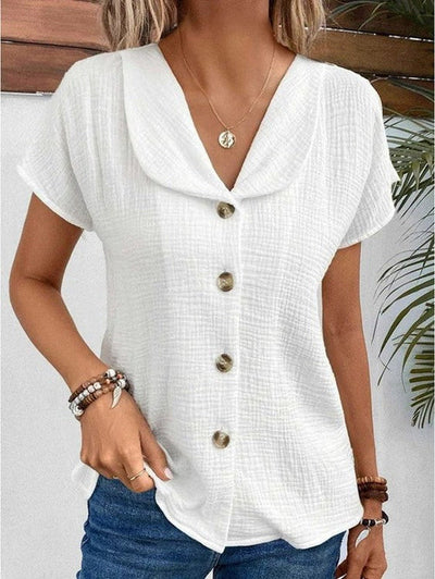 Auralie – Stilvolle, leichte Baumwollbluse