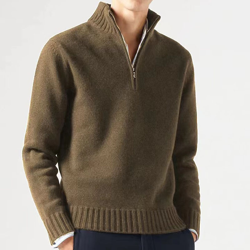 ULRICH™ | Reißverschluss-Pullover aus Baumwolle
