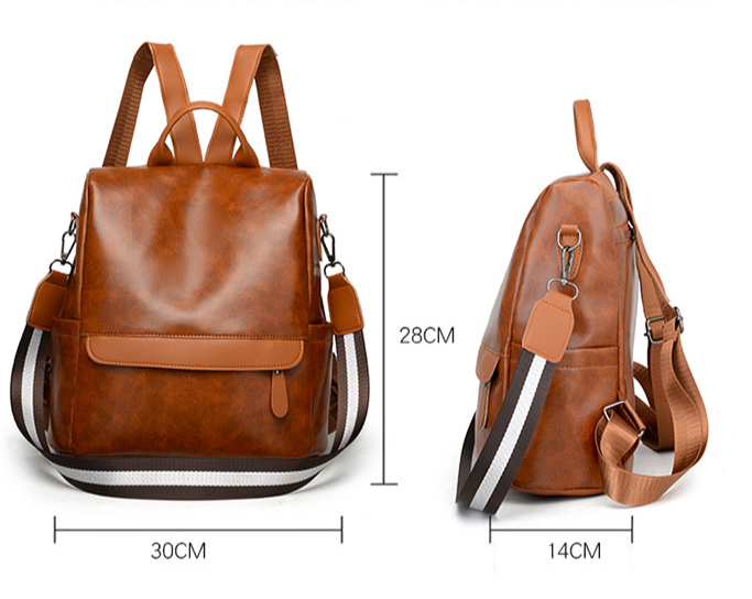 MIA™ | Diebstahlsicherer Lederrucksack