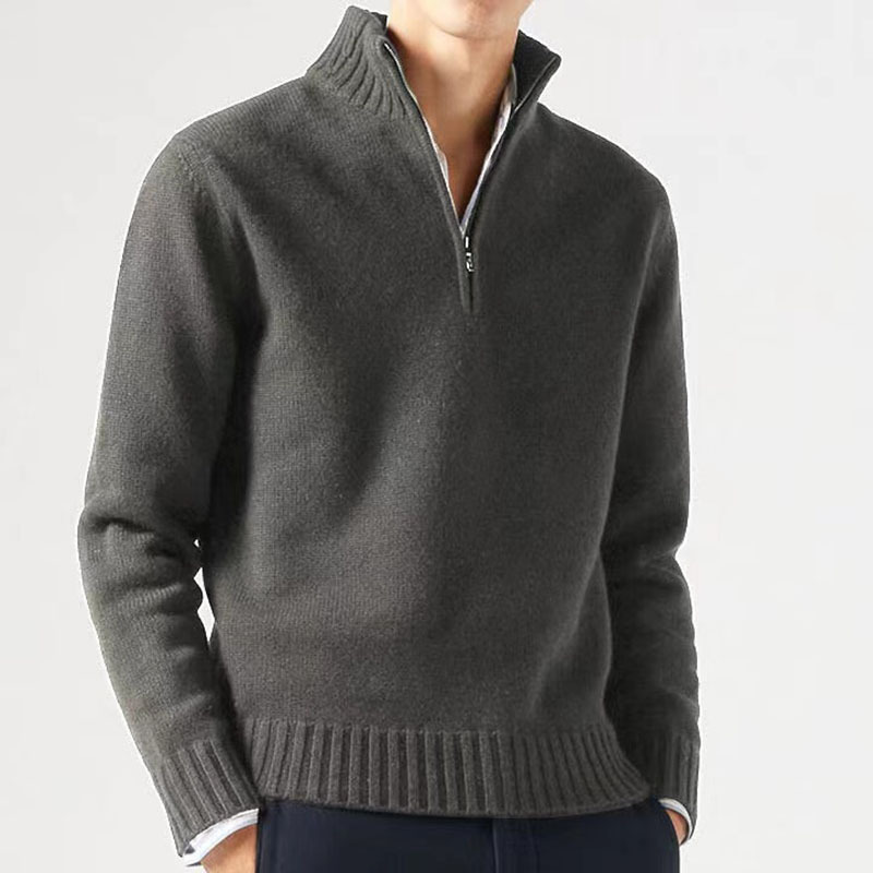 ULRICH™ | Reißverschluss-Pullover aus Baumwolle