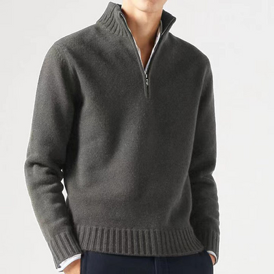 ULRICH™ | Reißverschluss-Pullover aus Baumwolle