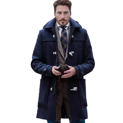 Herren eleganter Dufflecoat mit klassischem Design Aliams