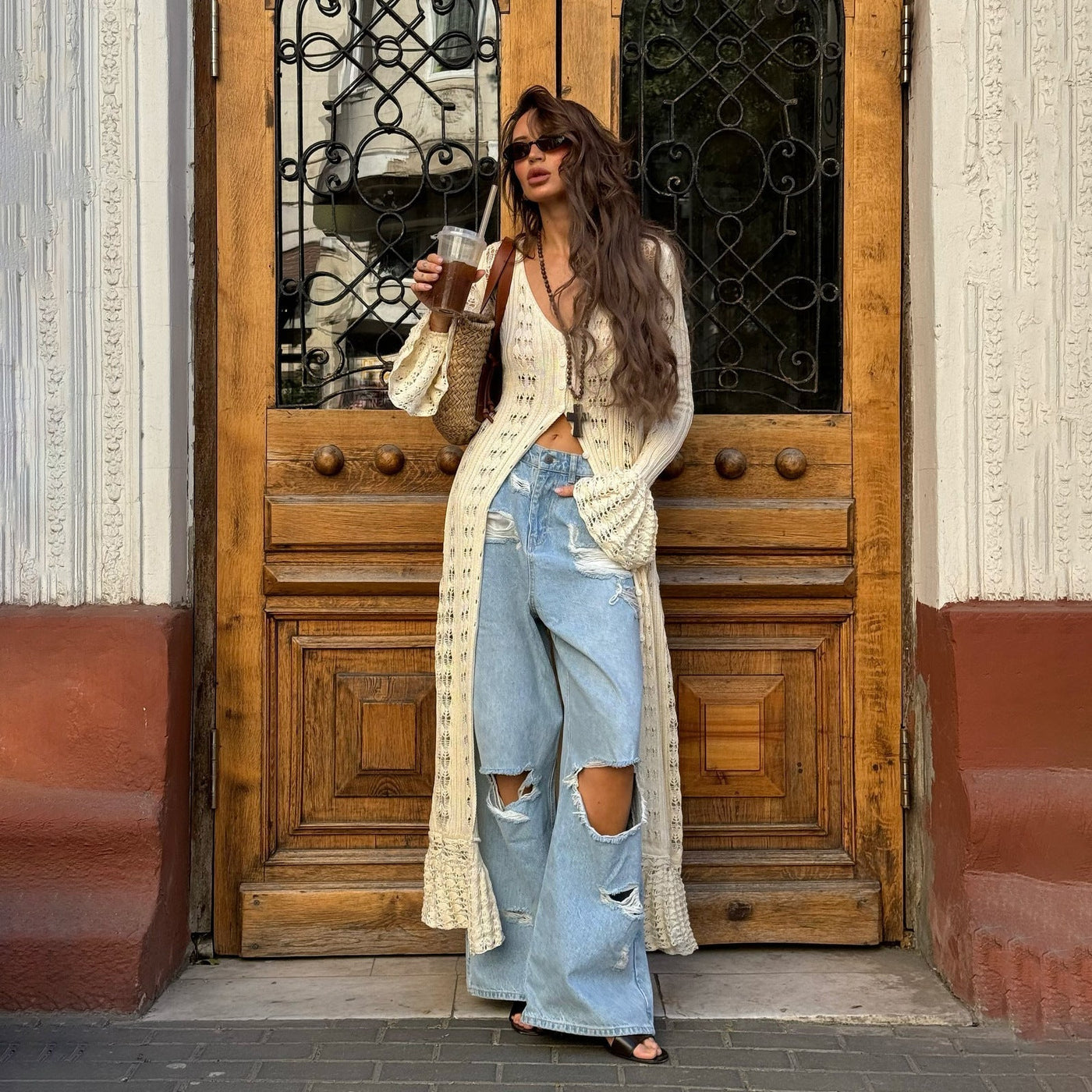 Böhmisch Damen Cardigan | Lang