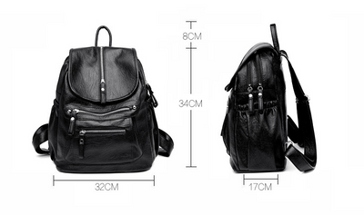 NORA™ | Geräumiger und vielseitiger Lederrucksack
