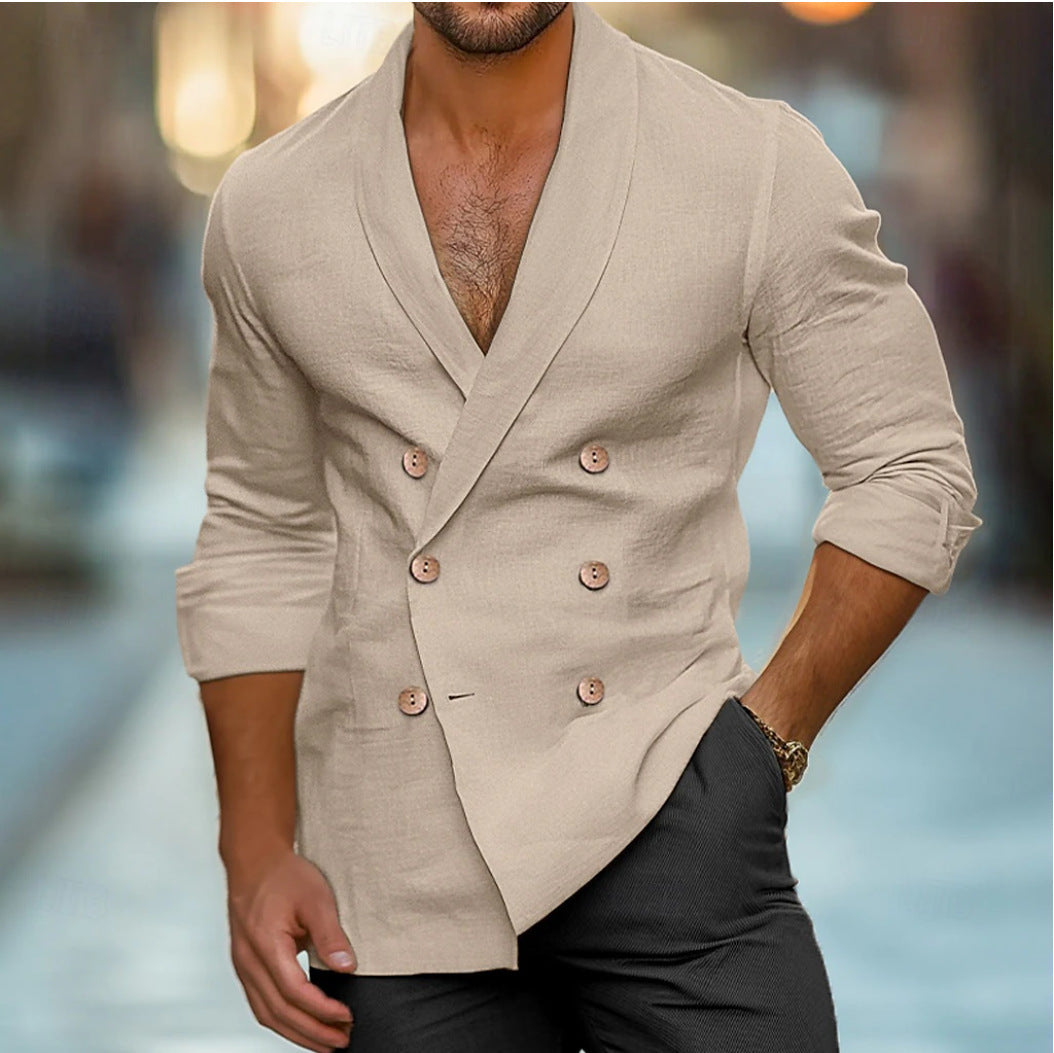 Herren modische Leinenblazer Aliams