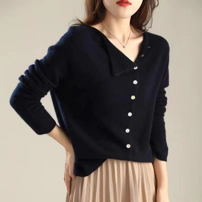 ELIN™| Elegante Bluse mit seitlichen Knöpfe
