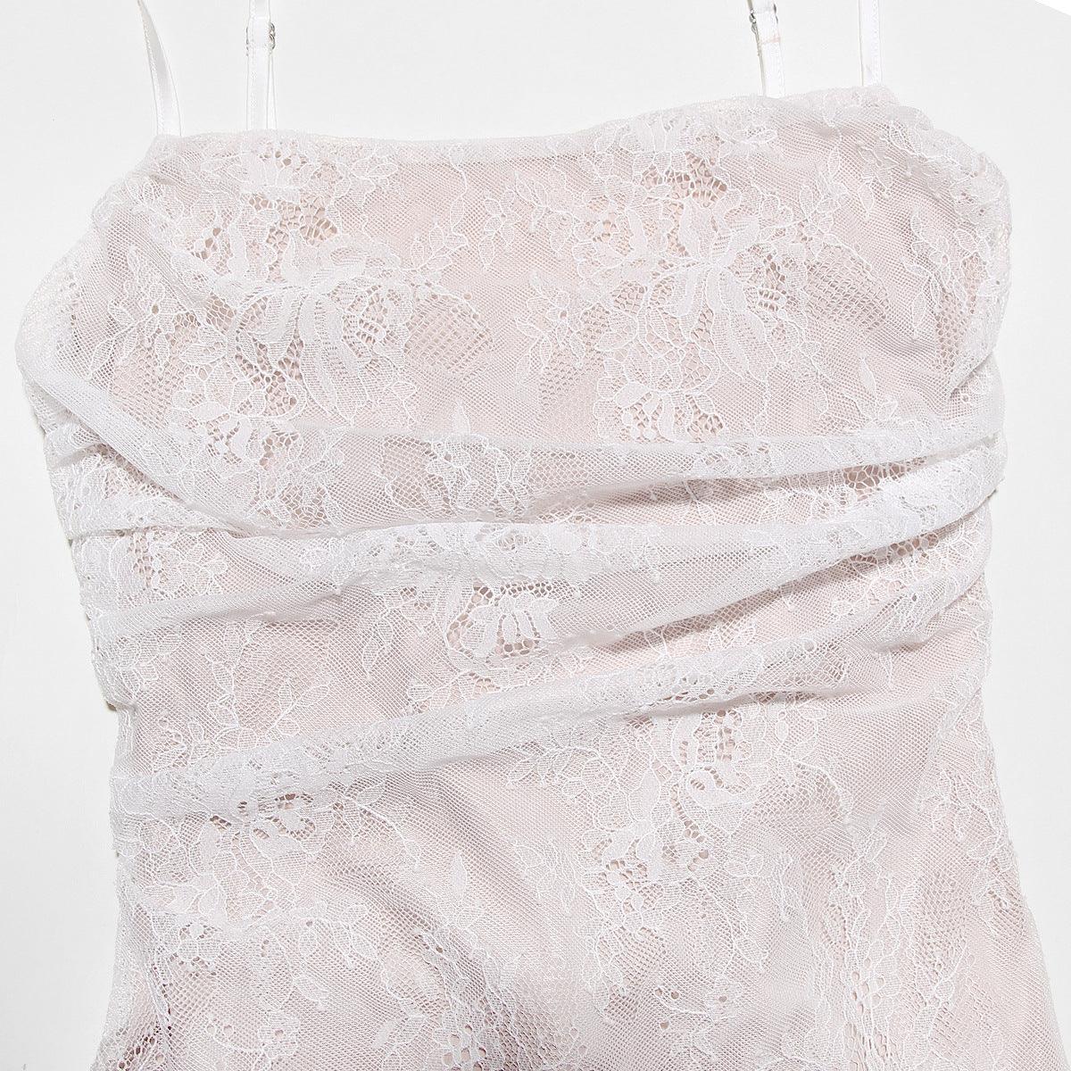 CELESTE - Spitzen Maxi Kleid