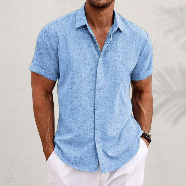 Klassisches Herren Sommerhemd – Leichtes Kurzarm-Design