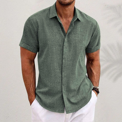Klassisches Herren Sommerhemd – Leichtes Kurzarm-Design