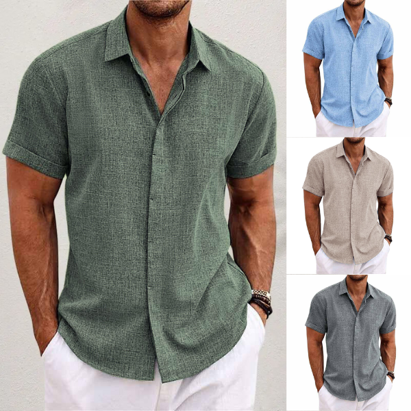 Klassisches Herren Sommerhemd – Leichtes Kurzarm-Design