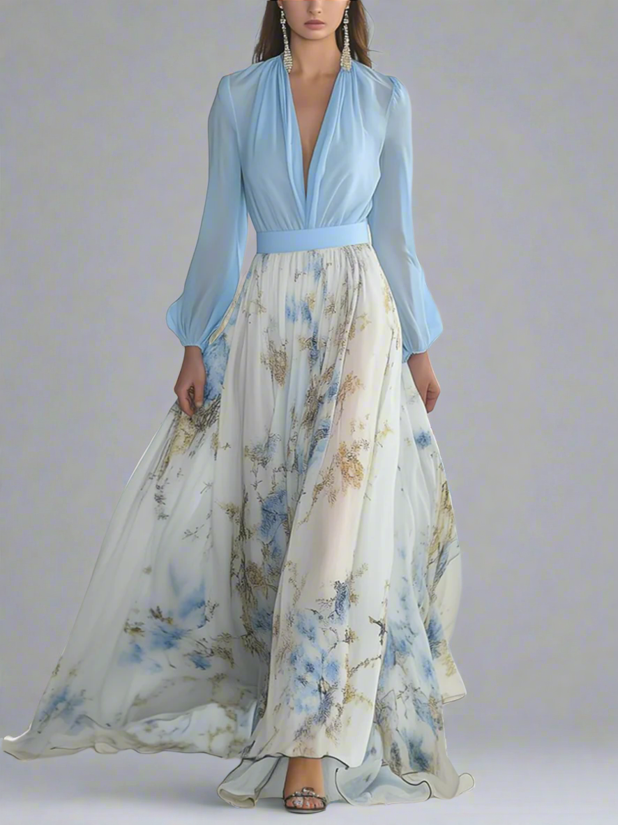 KATHARINA™ | Florales Kleid aus Bio-Stoff