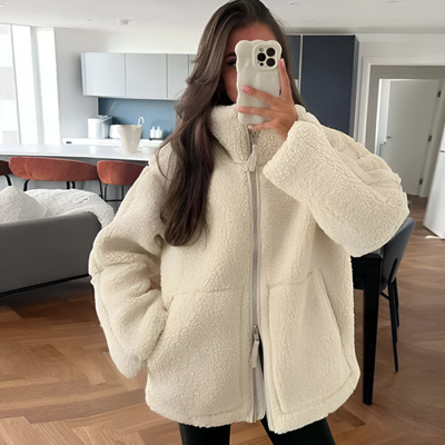 Nora | Ultra-Soft Teddy Fleece Damenjacke