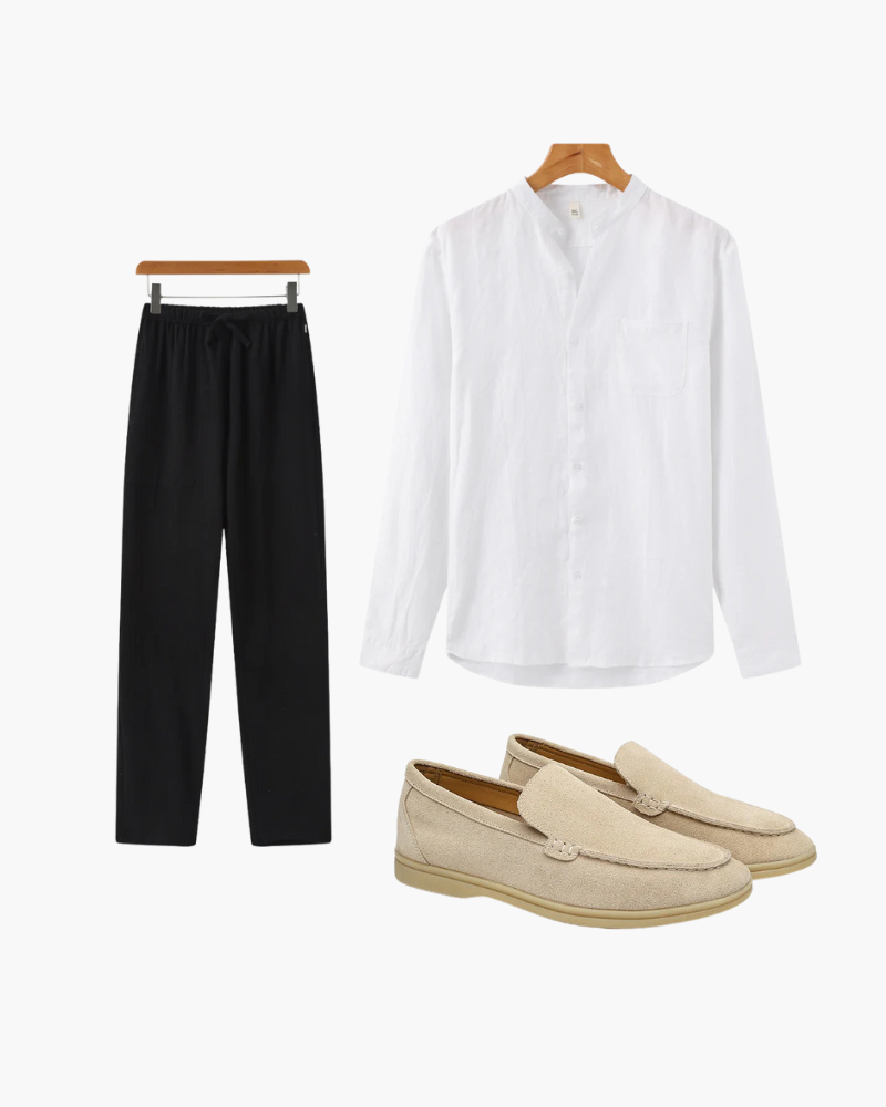 Easton | Stilvolles 3-teiliges Set Leinen Sommer-Outfit