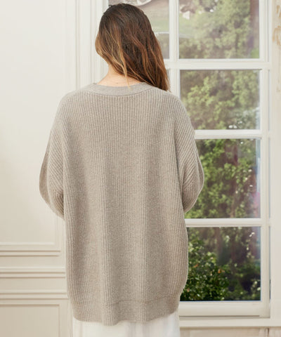Oversized Strickjacke mit Knopfdetails für Gemütlichkeit