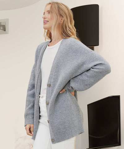 Oversized Strickjacke mit Knopfdetails für Gemütlichkeit