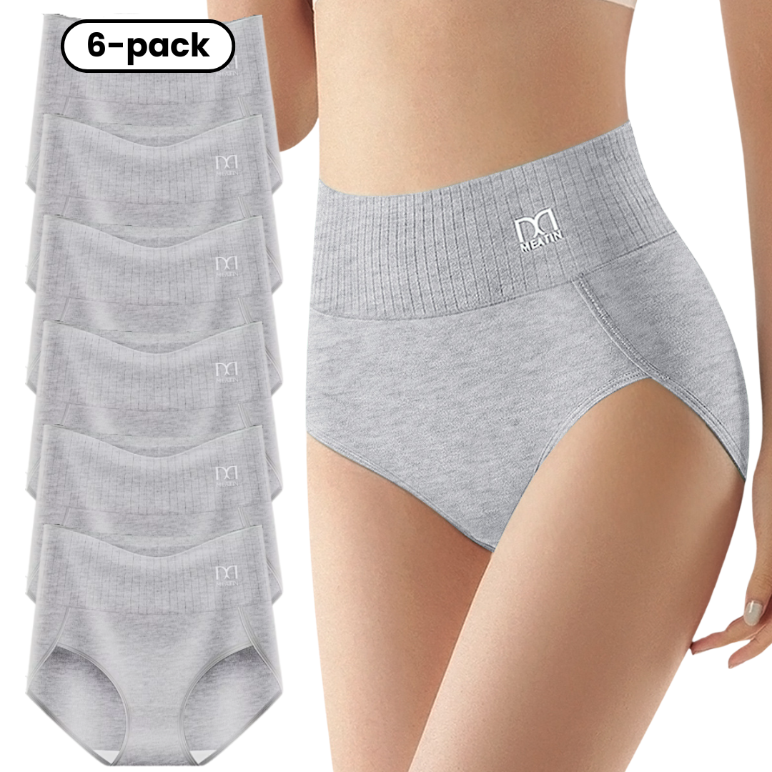 SHAPEFLEX - 6-PACK ATMUNGSAKTIVE & BEQUEME HIGH-WAIST-SHORTS MIT BAUCHSTÜTZE