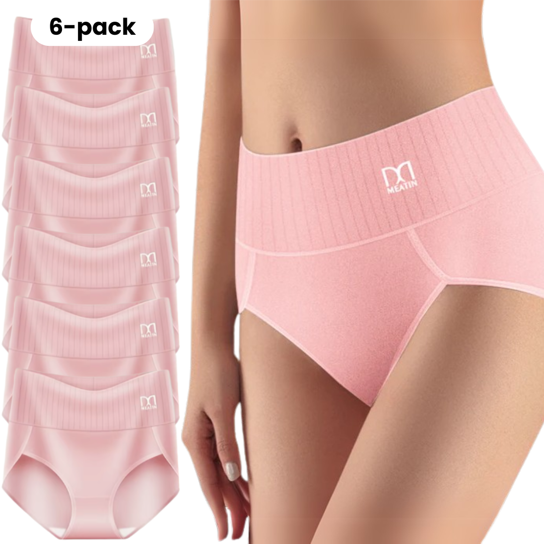 SHAPEFLEX - 6-PACK ATMUNGSAKTIVE & BEQUEME HIGH-WAIST-SHORTS MIT BAUCHSTÜTZE