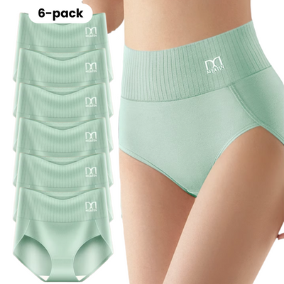 SHAPEFLEX - 6-PACK ATMUNGSAKTIVE & BEQUEME HIGH-WAIST-SHORTS MIT BAUCHSTÜTZE