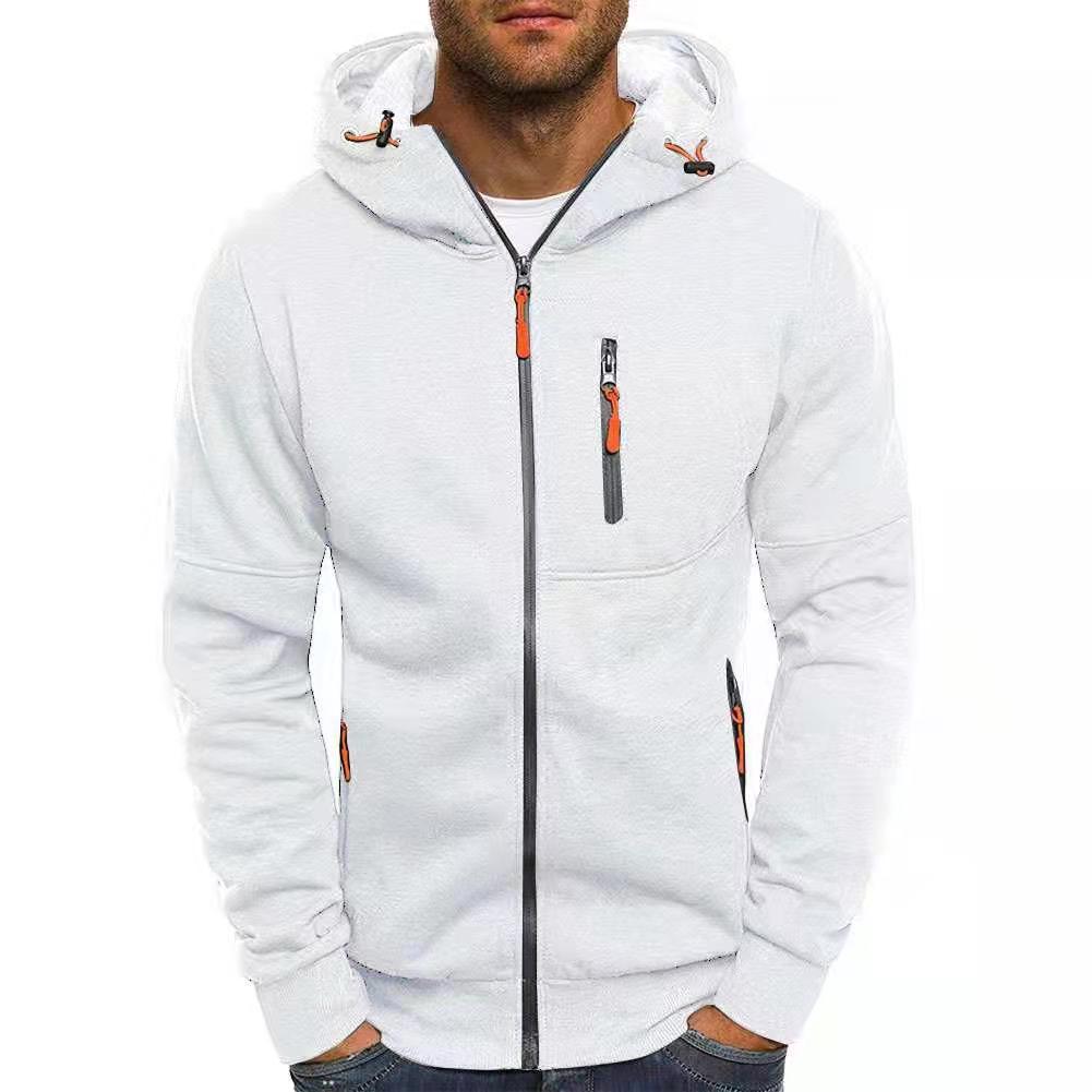 Sportliche Herren Strickjacke Mit Kapuze | Reißverschluss & Taschen