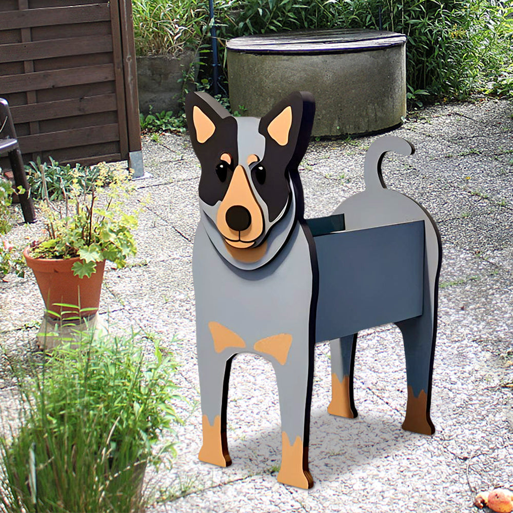 "Australischer Rinder-Blumentopf" could be rewritten as "Australischer Rinderpflanztopf" or "Blumentopf aus australischem Rinderleder". If you have a specific style or focus in mind, please let me know!