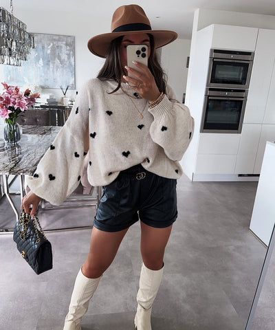 Philine - übergroßer pullover joslin creme