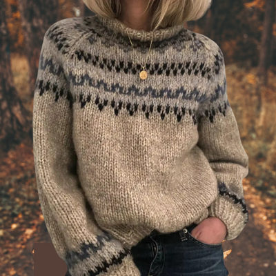 Astrid™ | Damen Nordic Strickpullover