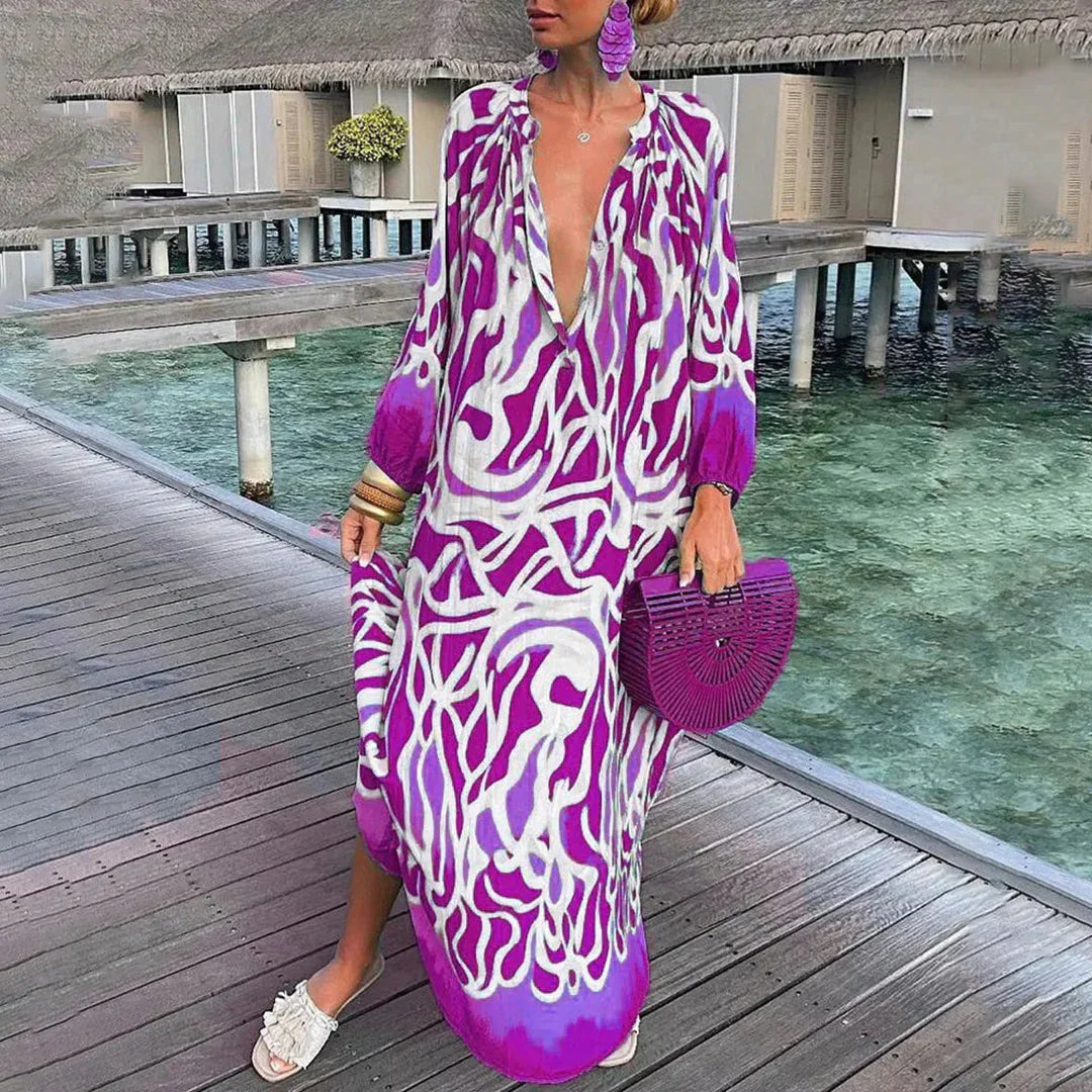 Gwency – Langes Kaftankleid