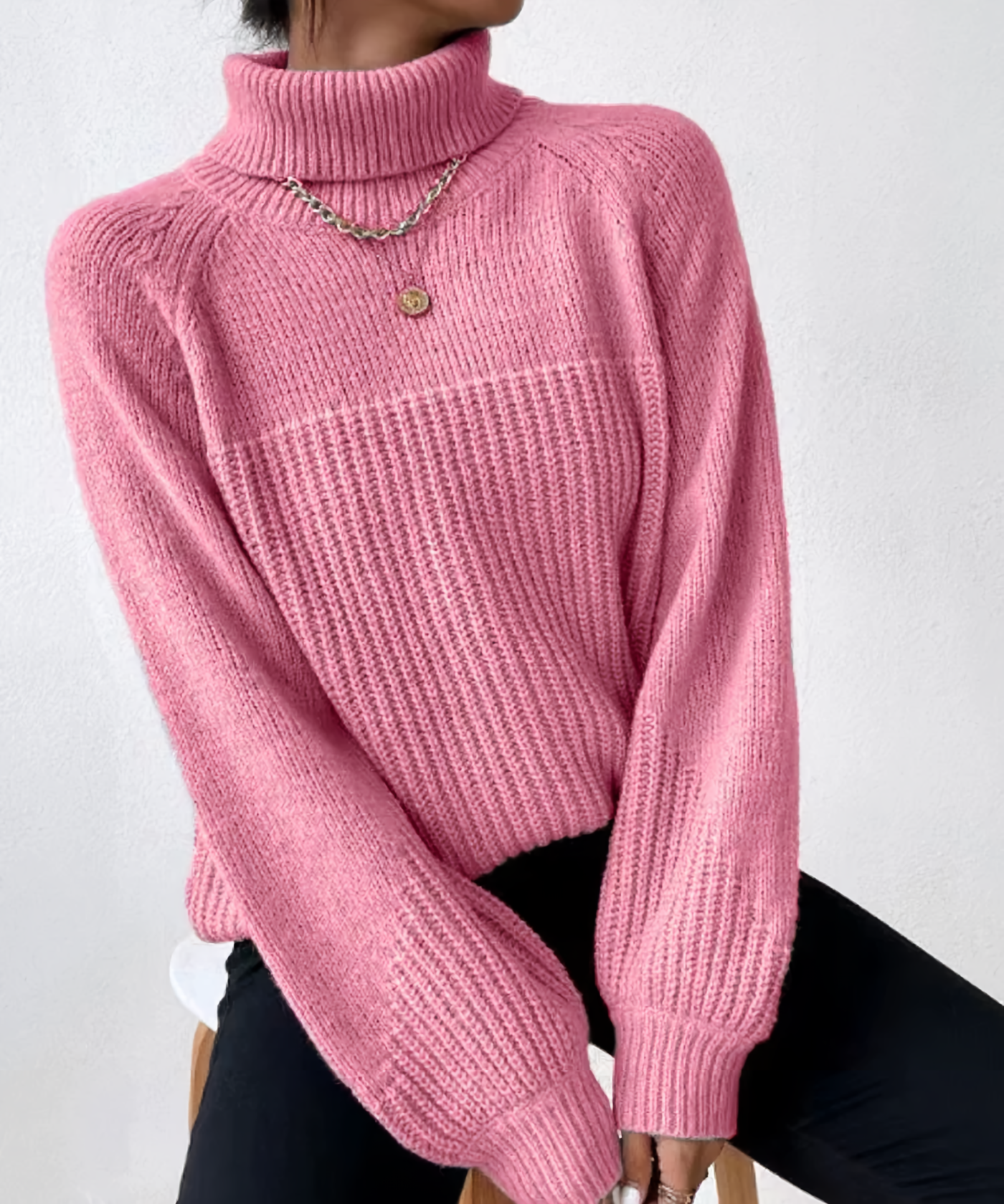 Eleganter Rollkragenpullover für Damen