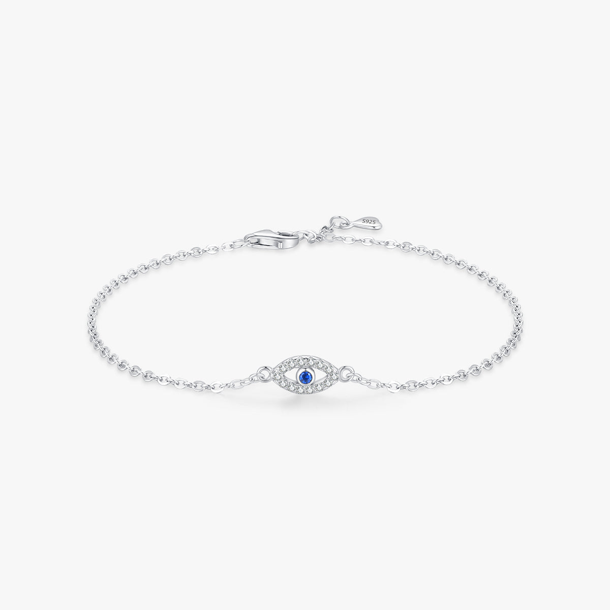 Rhoda Evil Eye Armband -Silber - Sterling Silber und Rhodium plattiert
