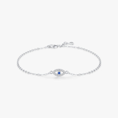 Rhoda Evil Eye Armband -Silber - Sterling Silber und Rhodium plattiert