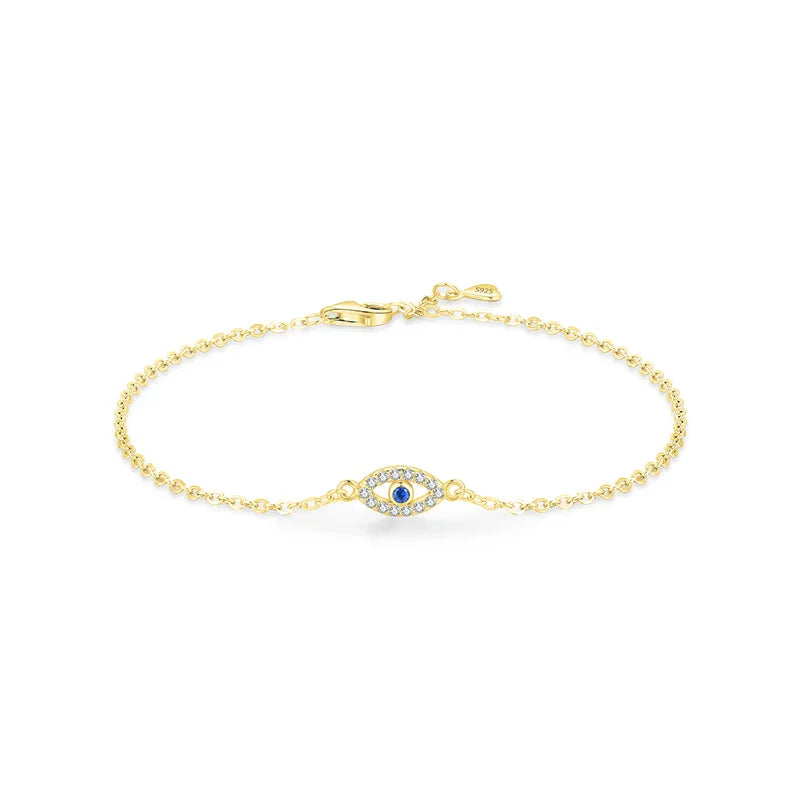 Rhoda Evil Eye Armband - Gold - Sterling Silber und Rhodium plattiert