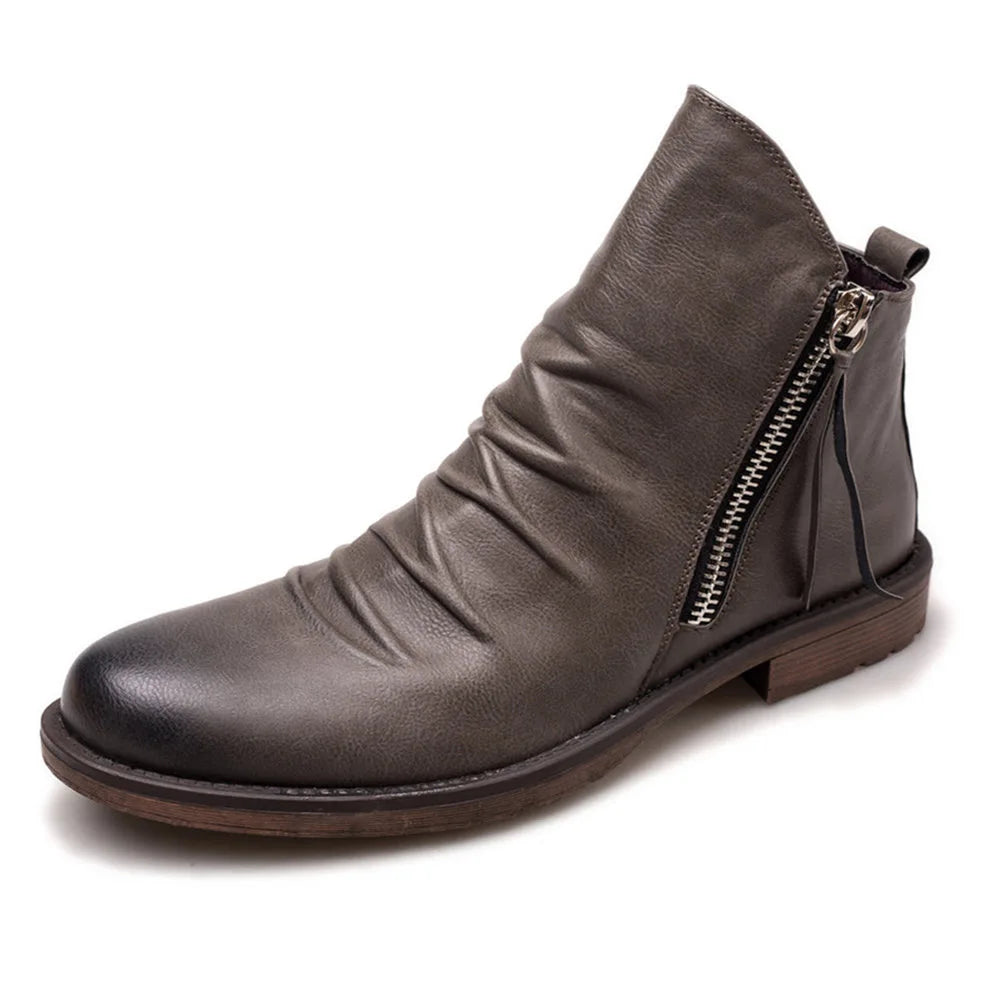MARTIN™ | Lederstiefeletten mit Reißverschluss