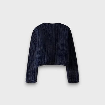 Moretta – Kurzer Cardigan im Chunky-Strick