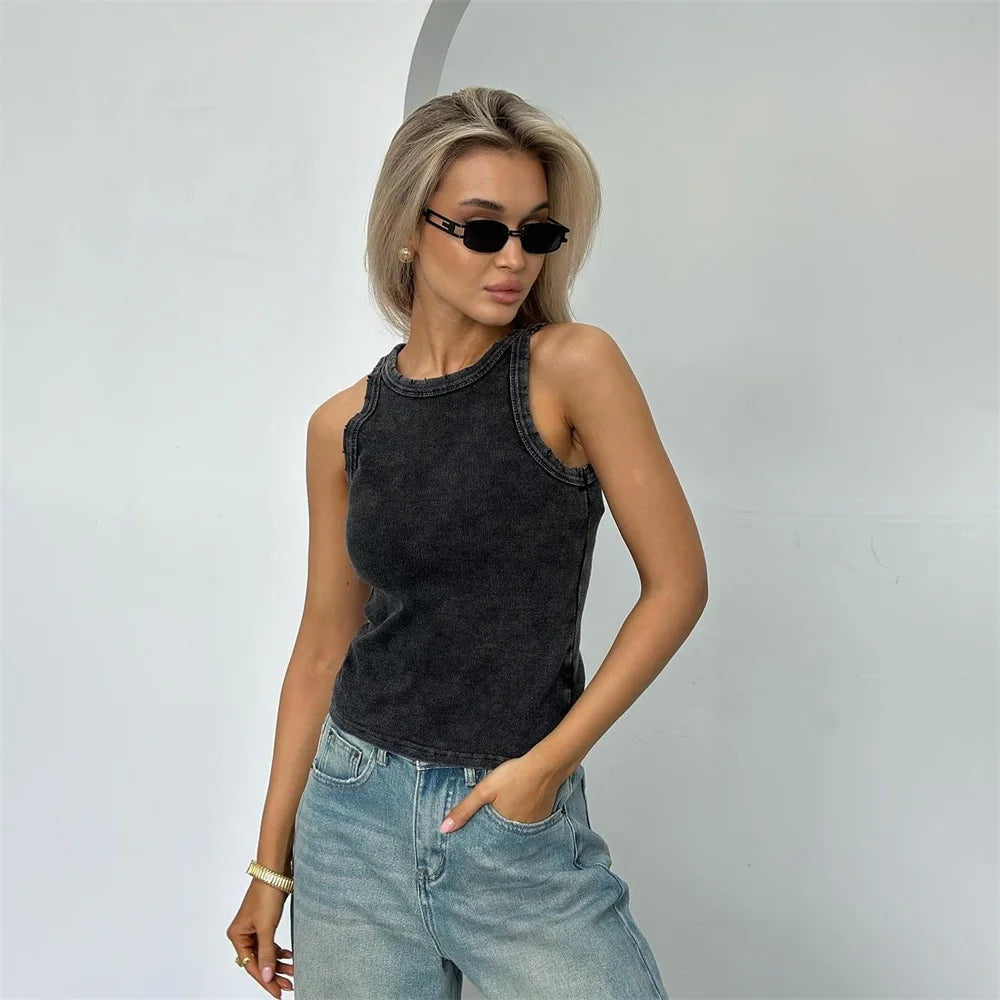 Kayzee – Tanktop aus gewaschener Vintage-Baumwolle
