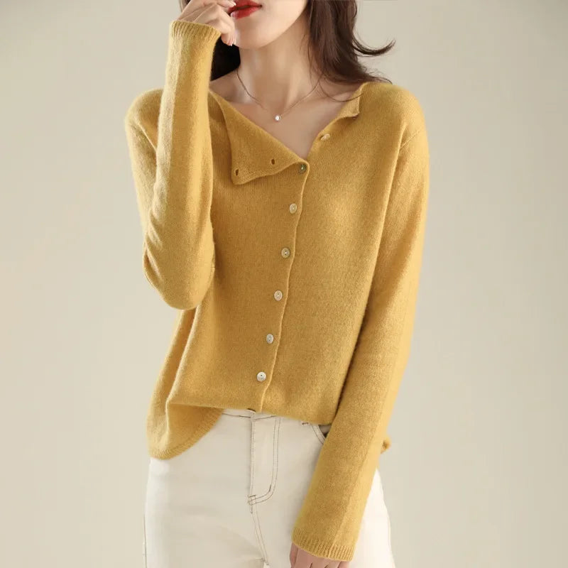Huerta – Elegante Strickjacke Mit Knöpfen