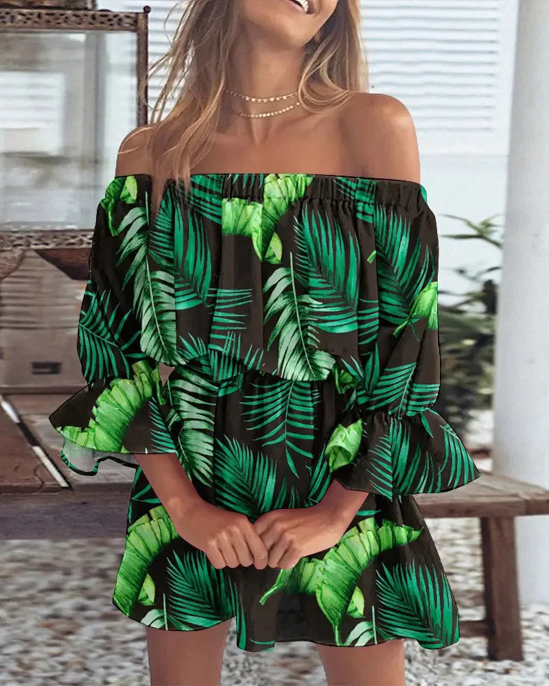Carmelia – Stilvolles schulterfreies Minikleid