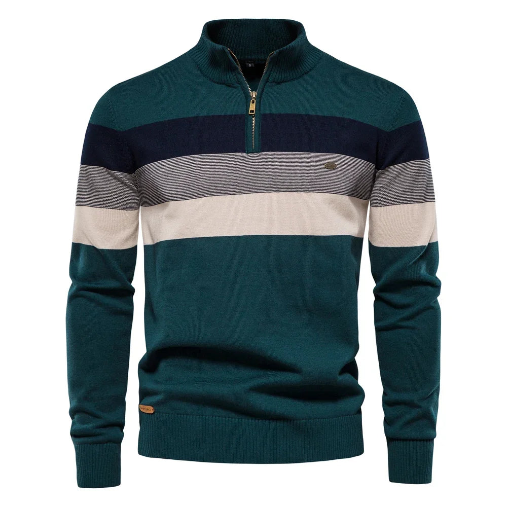 Ulrich | Retro-inspirierter Streifen-Pullover für Männer