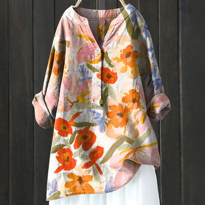 JULIA - BLUSE MIT BLUMENDRUCK